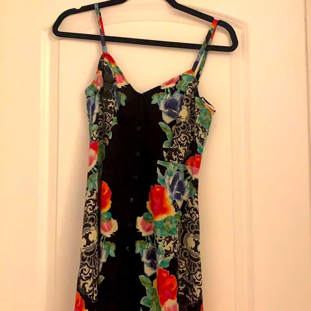 High- low floral dress